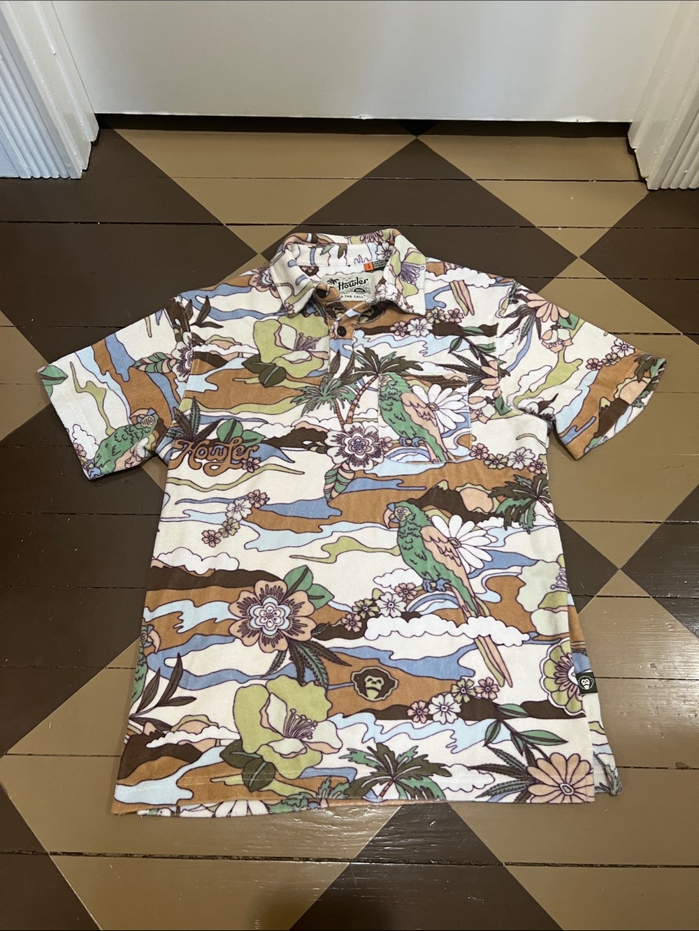 Men’s terry cloth polo
